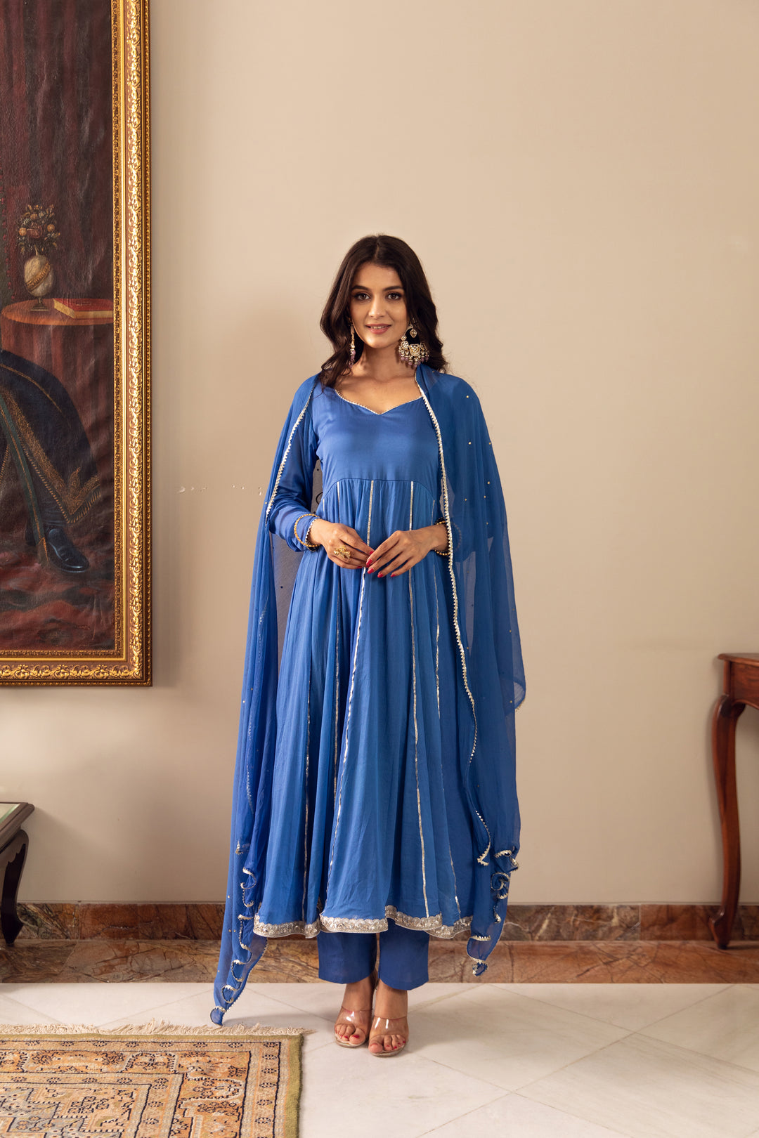 Topaz Pure Chinon Anarkali