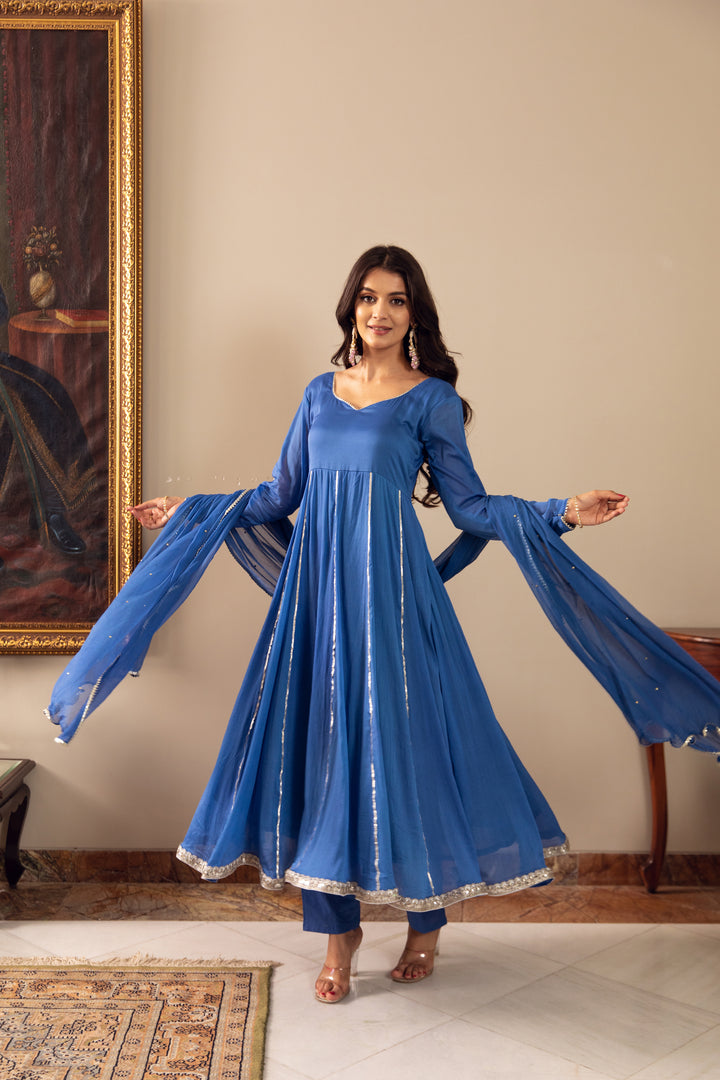 Topaz Pure Chinon Anarkali