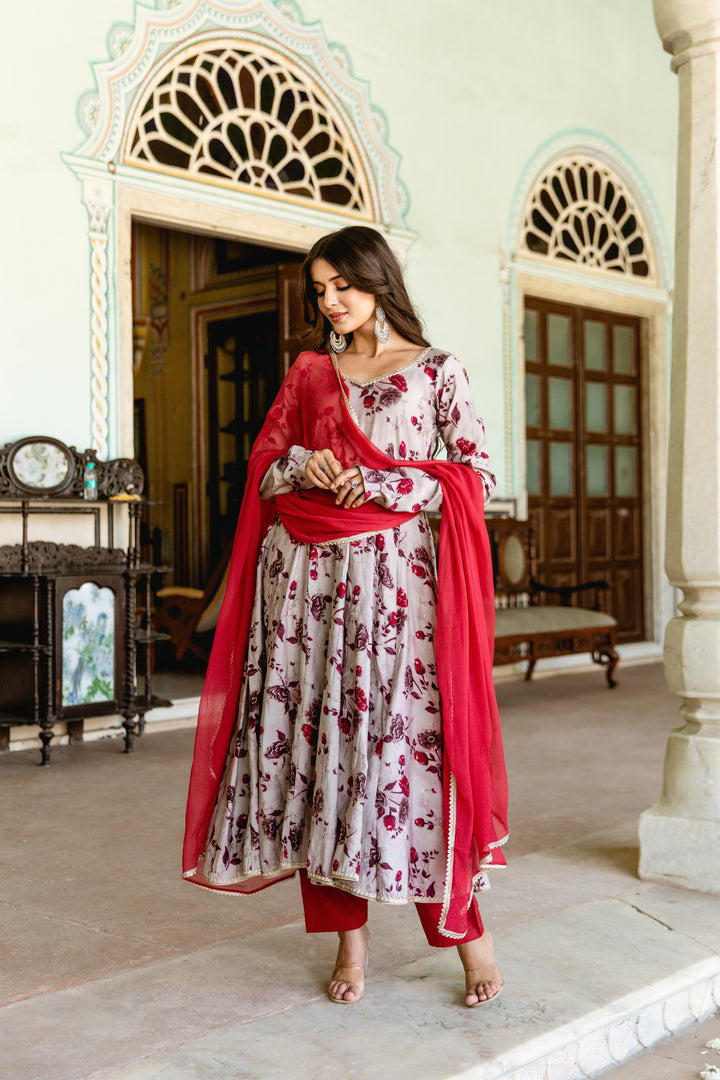 Rosa Anarkali Suit Set