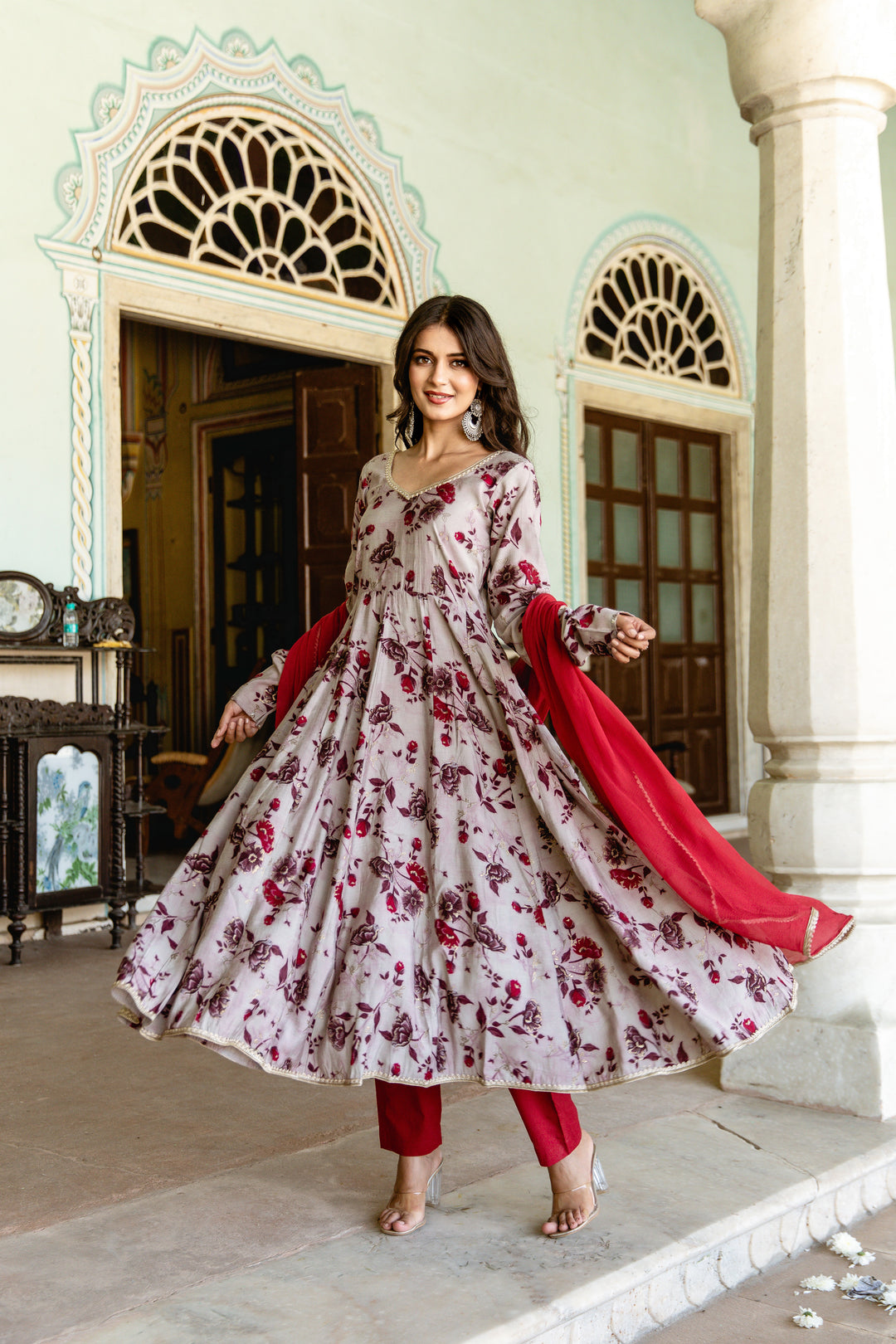 Rosa Anarkali Suit Set