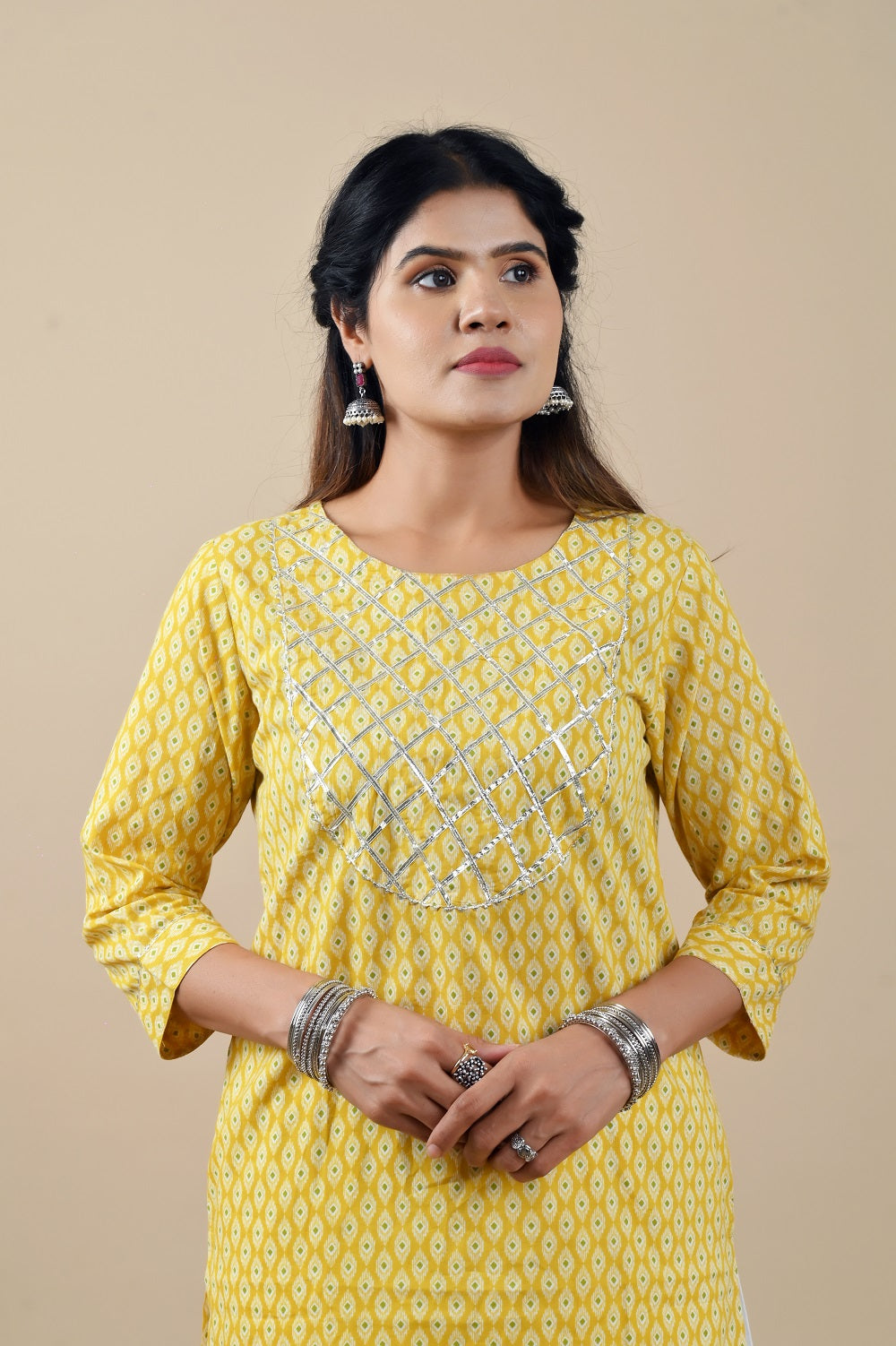 Kesarbagh Cotton kurta Set