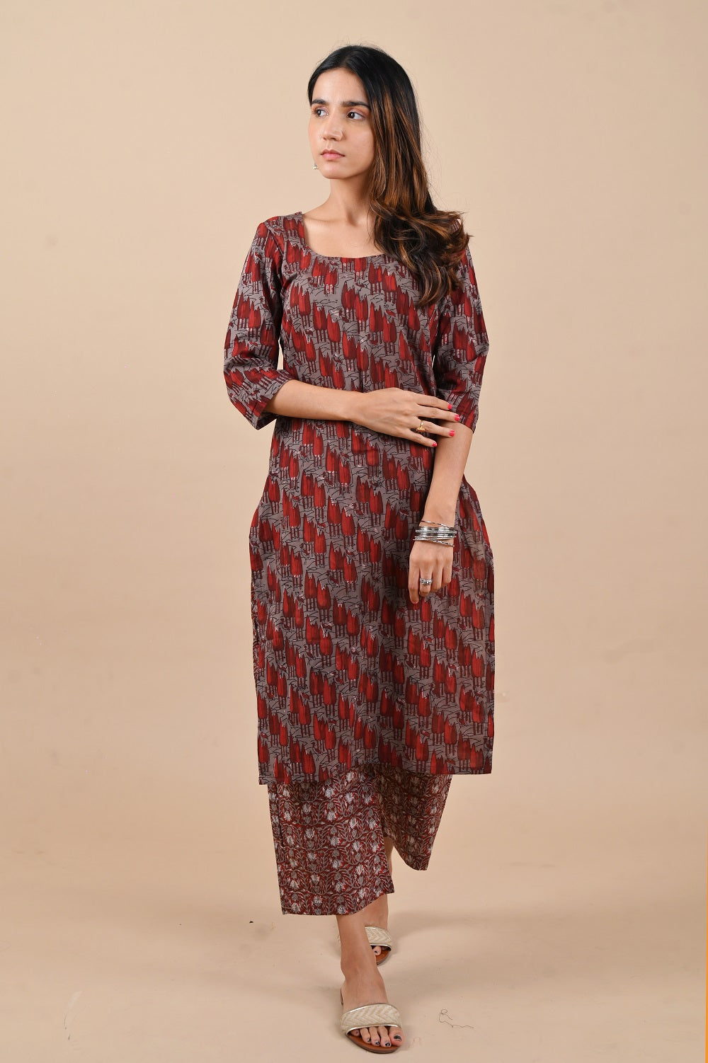 Urvashi Bagru Kurta Set