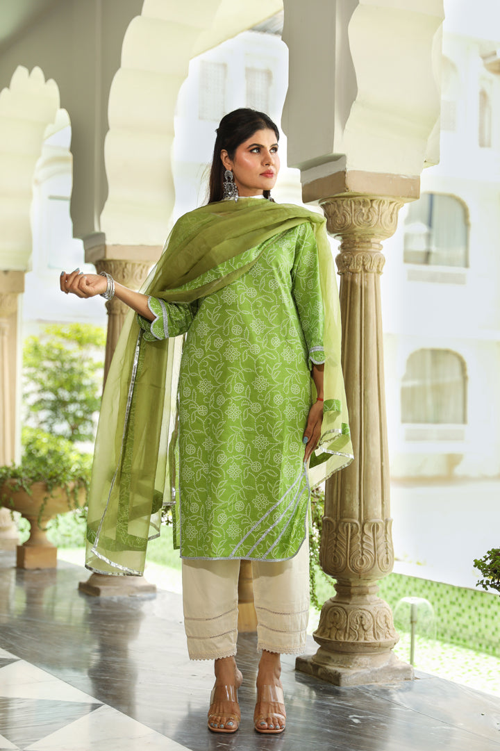 Devastuti Bandhej Suit Set